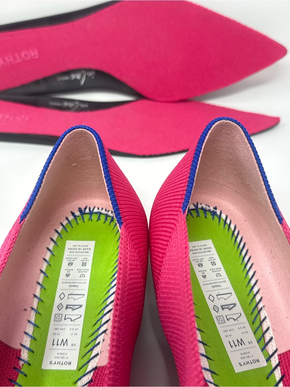 ❤️Rothy’s Knot Point II Flats in Hot Pink. Size 11 - Picture 15 of 15